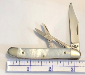 1995 Mother of Pearl Jack knife with Scissors 