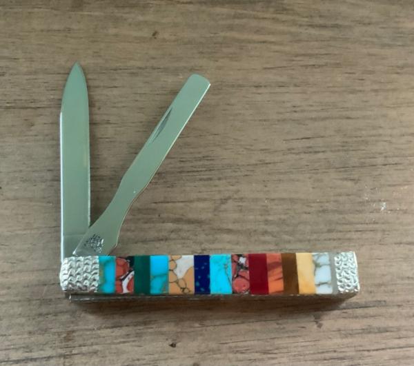 Case Baby Doctor Pill Buster One of a Kind Multistone Inlaid