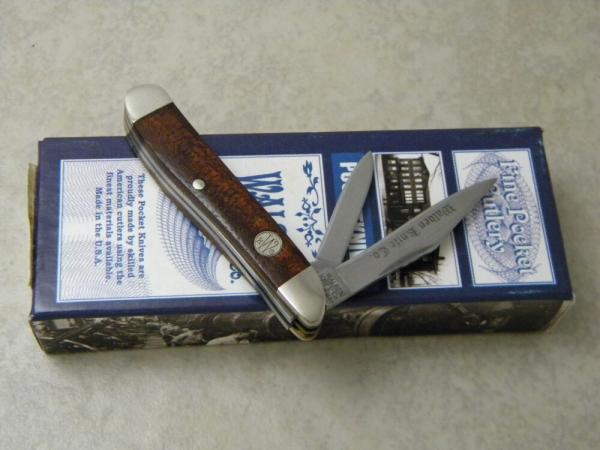 Walden Knife Co. USA Wood Peanut Knife NIB