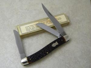 Schrade Walden USA 861 Jigged Delrin Stockman Knife in Tube