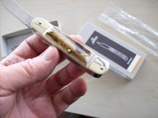 Hubertus Knife Solingen, Germany Small 08 Genuine Stag/Antler 5 3/4 " Open Lilyput NIB Hubertus Knife Solingen, Germany Small 08 Genuine Stag/Antler 5 3/4 " Open Lilyput NIB