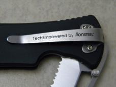 Lionsteel Antonini SOS Black Anodized Aluminum w/ Belt Cutter Linerlock Tactical Knife