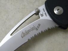 Lionsteel Antonini SOS Black Anodized Aluminum w/ Belt Cutter Linerlock Tactical Knife
