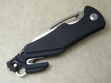 Lionsteel Antonini SOS Black Anodized Aluminum w/ Belt Cutter Linerlock Tactical Knife