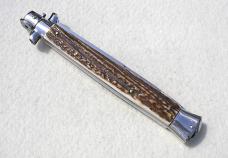 NEW OLD STOCK 13" SKM GENUINE STAG STILETTO MANIAGO ITALY NEW OLD STOCK 13" SKM GENUINE STAG STILETTO MANIAGO ITALY