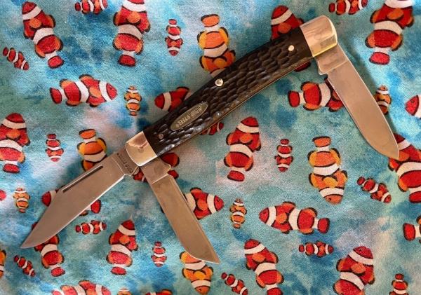 Cold Steel Stockman Made in USA by Camillus. Carbon V Steel
