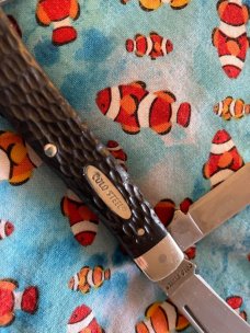 Cold Steel Stockman Made in USA by Camillus. Carbon V Steel