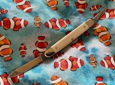 Bulldog Brand Elephant Ivory 2 Blade Pen Knife.