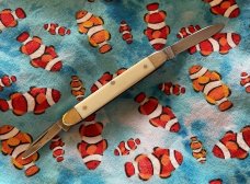 Bulldog Brand Elephant Ivory 2 Blade Pen Knife.