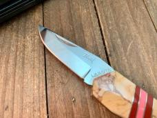 Moki Lakota Teal Custom Brown Jasper with Inlays Seki Japan Moki Lakota Teal Custom Brown Jasper with Inlays Seki Japan
