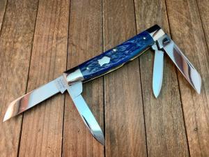 Queen Cutlery “Crandall”  Brand Congress Blue Jigged Bone 1997