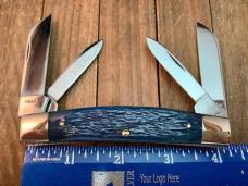 Queen Cutlery “Crandall” Brand Congress Blue Jigged Bone 1997 Queen Cutlery “Crandall” Brand Congress Blue Jigged Bone 1997