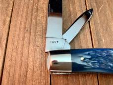 Queen Cutlery “Crandall” Brand Congress Blue Jigged Bone 1997 Queen Cutlery “Crandall” Brand Congress Blue Jigged Bone 1997