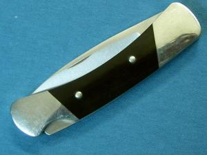 VINTAGE SCRIPT STAMP MICARTA BUCK DUKE 500 USA LOCKBACK FOLDING HUNTER POCKET KNIFE KNIVES OLD