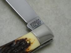 Schrade USA 97OT Old Timer Staglon Buzzsaw 1 Blade Trapper Knife Schrade USA 97OT Old Timer Staglon Buzzsaw 1 Blade Trapper Knife