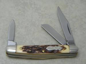 Schrade + USA 807UH Uncle Henry Staglon Junior Stockman Knife