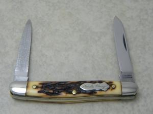 Schrade + USA 705UH Uncle Henry Staglon Chairman Pen Knife with Nail File