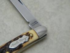 Schrade + USA 705UH Uncle Henry Staglon Chairman Pen Knife with Nail File Schrade + USA 705UH Uncle Henry Staglon Chairman Pen Knife with Nail File