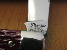 Titusville Cutlery Big Easy Cotton Knife Precious Stone Jigged Bone Handles