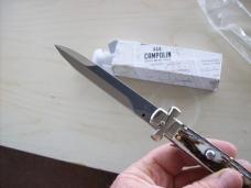 A. G. A. Campolin Lever Maltese Cross Bayonet Large 9 Incher Lockback W/Genuine Stag/Antler NIB A. G. A. Campolin Lever Maltese Cross Bayonet Large 9 Incher Lockback W/Genuine Stag/Antler NIB