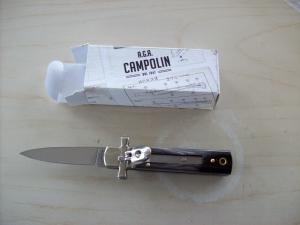 A. G. A. Campolin Dominus Lever Maltese Cross 6 Incher W/Brazilian Horn Handles  NIB
