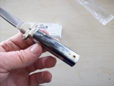 A. G. A. Campolin Dominus Lever Maltese Cross 6 Incher W/Brazilian Horn Handles  NIB