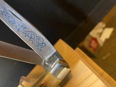 Case blue scroll stag trapper 1977