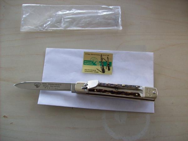 Weidmannsheil Wilhelm Weltersbach Circa 1970's Size 12 Slim Line Gen. Stag Lever Like Hubertus RARE! Weidmannsheil Wilhelm Weltersbach Circa 1970's Size 12 Slim Line Gen. Stag Lever Like Hubertus RARE!