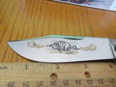 Winchester Buffalo Head Series Burnt Orange Bone Clasp Pattern # W18 19108 BH