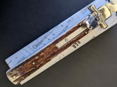 NIB 2019 AGA CAMPOLIN STAG DOMINUS 23CM-9" BAYONET AUTO NIB 2019 AGA CAMPOLIN STAG DOMINUS 23CM-9" BAYONET AUTO