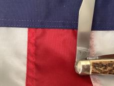 Vintage J A Henckels 3 Blade Stockman "Premium Stock" Knife - Great Stag Handles MDL 190 -NOS & M/NM Vintage J A Henckels 3 Blade Stockman "Premium Stock" Knife - Great Stag Handles MDL 190 -NOS & M/NM