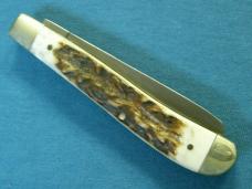 SCHRADE 94ST OLD TIMER ANTLER STAG GUNSTOCK TRAPPER FOLDING POCKET KNIFE KNIVES SCHRADE 94ST OLD TIMER ANTLER STAG GUNSTOCK TRAPPER FOLDING POCKET KNIFE KNIVES