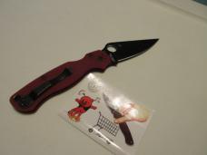 SPYDERCO PARA 2 BLOOD RED USA ST. NICK'S EXCLUSIVE USA MADE CPM4V SPYDERCO PARA 2 BLOOD RED USA ST. NICK'S EXCLUSIVE USA MADE CPM4V