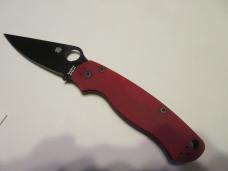 SPYDERCO PARA 2 BLOOD RED USA ST. NICK'S EXCLUSIVE USA MADE CPM4V SPYDERCO PARA 2 BLOOD RED USA ST. NICK'S EXCLUSIVE USA MADE CPM4V