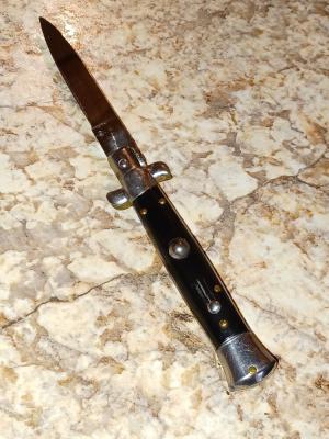 Vintage Inox Black  Stiletto  8".