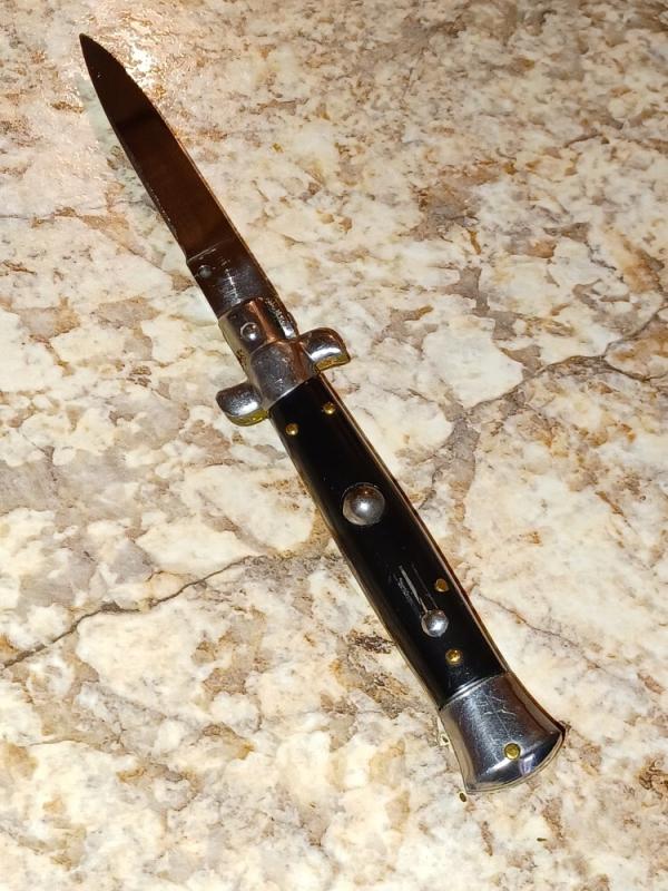 Vintage Inox Black  Stiletto  8".