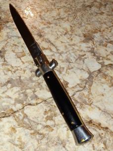 Vintage Inox Black  Stiletto  8".