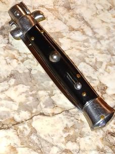 Vintage Inox Black  Stiletto  8".