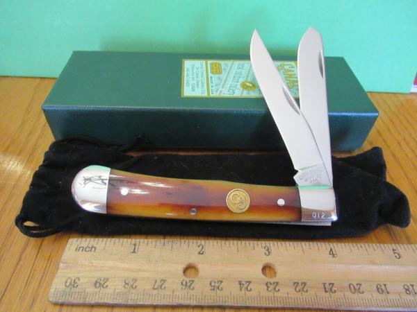Canal Street Cutlery 2010 Smooth Sunset Bone Full Moon Trapper Item # 215404 Serial #12