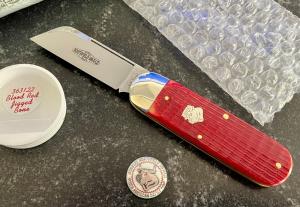 Great Eastern Cutlery Northfield 363122 Toenail Clipper, Blood Red Jigged Bone Handle, GEC 36, New 