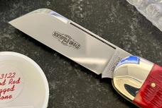 Great Eastern Cutlery Northfield 363122 Toenail Clipper, Blood Red Jigged Bone Handle, GEC 36, New 