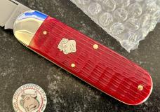 Great Eastern Cutlery Northfield 363122 Toenail Clipper, Blood Red Jigged Bone Handle, GEC 36, New 