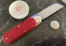 Great Eastern Cutlery Northfield 363122 Toenail Clipper, Blood Red Jigged Bone Handle, GEC 36, New 
