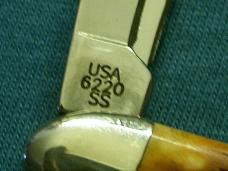 CASE BROTHERS BROS CUTLERY USA 6220 SS 2005 JIGGED BONE SMALL PEANUT JACK POCKET KNIFE KNIVES CASE BROTHERS BROS CUTLERY USA 6220 SS 2005 JIGGED BONE SMALL PEANUT JACK POCKET KNIFE KNIVES