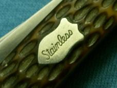 VINTAGE SCHRADE NY USA 855 STAINLESS STOCKMAN CATTLEMANS FOLDING POCKET KNIFE KNIVES OLD VINTAGE SCHRADE NY USA 855 STAINLESS STOCKMAN CATTLEMANS FOLDING POCKET KNIFE KNIVES OLD