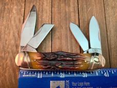 Colt Rail Splitter Amber Carved Stag Bone Discontinued 