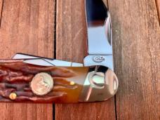 Colt Rail Splitter Amber Carved Stag Bone Discontinued 