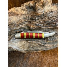 Hammer Brand, USA., 1 Blade Toothpick Automatic Knife, Candy Stripe Scales, 4 5/16" Hammer Brand, USA., 1 Blade Toothpick Automatic Knife, Candy Stripe Scales, 4 5/16"