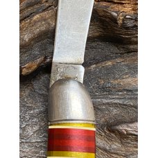Hammer Brand, USA., 1 Blade Toothpick Automatic Knife, Candy Stripe Scales, 4 5/16" Hammer Brand, USA., 1 Blade Toothpick Automatic Knife, Candy Stripe Scales, 4 5/16"