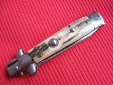Vintage "INOX" Italian 7" Stag STILETTO Switchblade Knife.